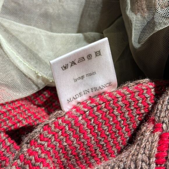 $1,275 Layered mesh knit argyle sweater - Picture 4 of 4